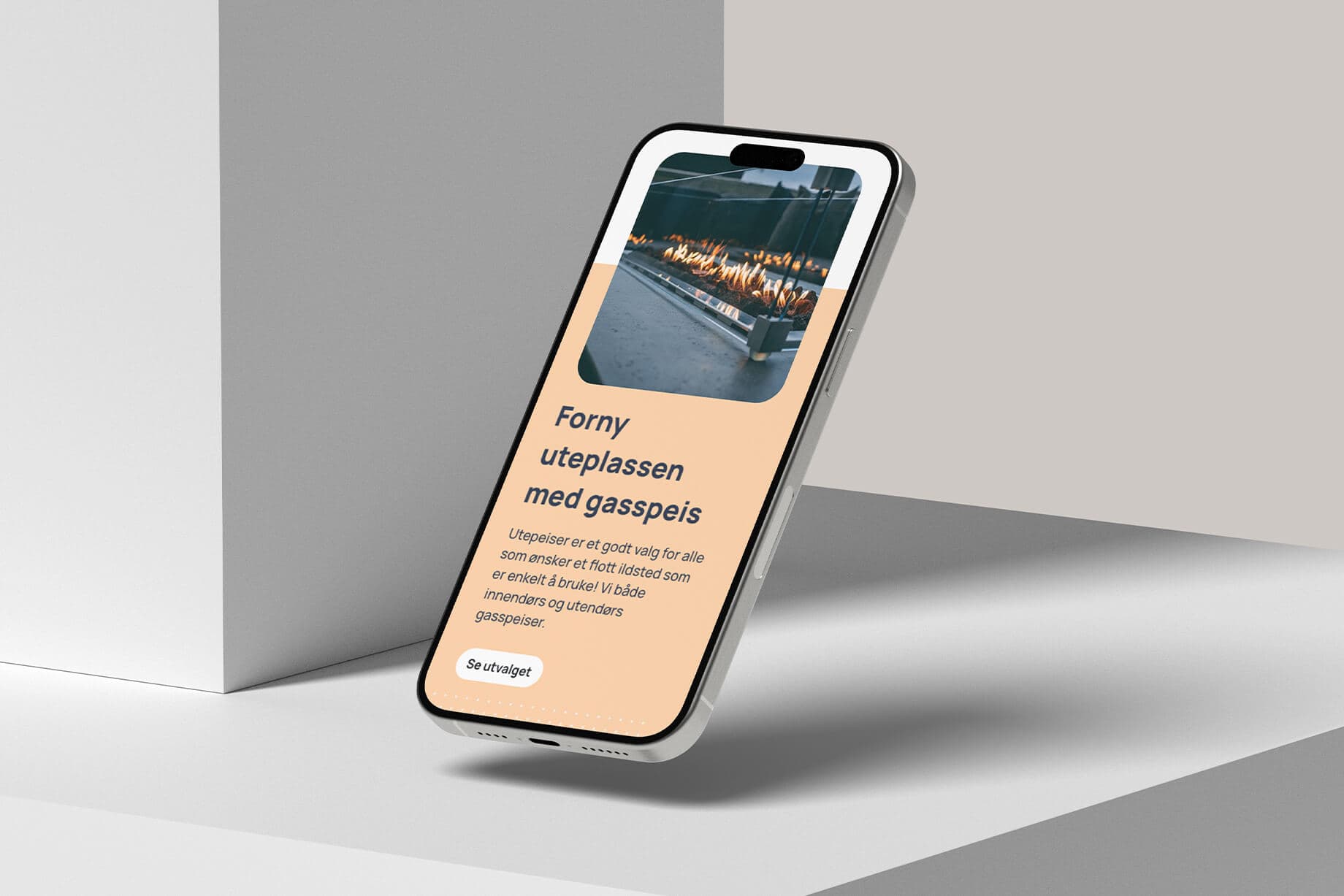 Bilde av mobiltelefon - presentasjon av det nye designet